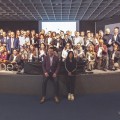 Foto di gruppo per i 103 produttori selezionati da Wine Spectator per Opera Wine 2020